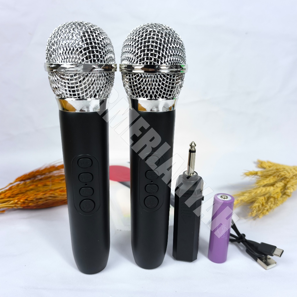 MIC DOUBLE FLECO M-2022 / MIC KARAOKE WIRELES PROFESIONAL