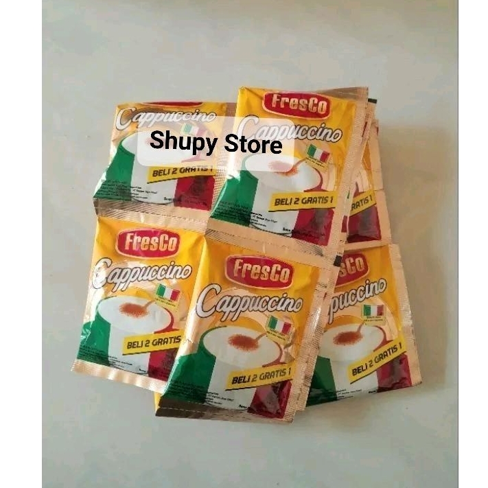 

FRESCO CAPPUCCINO | FRESCO CAPPUCCINO RENTENG 15 SACHET| FRESCO CAPPUCCINO 25GR