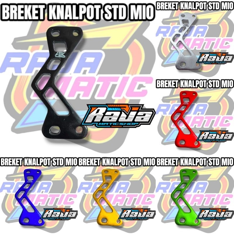 Breket knalpot mio karbu model standart / pangkom knalpot mio karbu