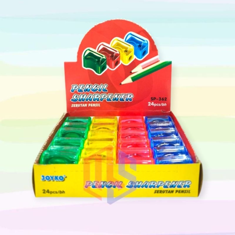 

Serutan/Pengserut/Rautan Pensil Roti Joyko SP-362 (Pak 24 pcs)