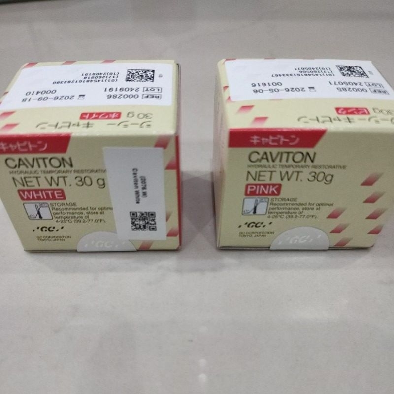 TAMBALAN SEMENTARA CAVITON GC 30 gram Dental Caviton White Pink