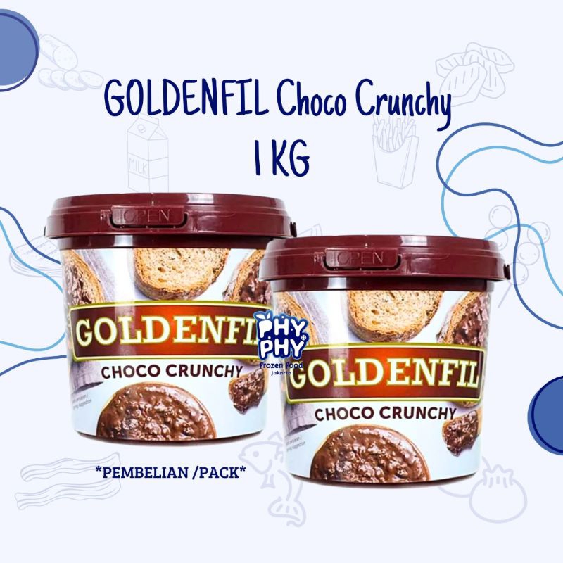 

Goldenfill Choco Chruncy | Selai Coklat | Selai Roti
