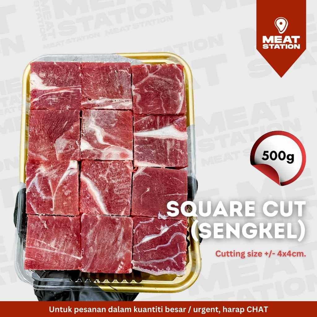 

DAGING RENDANG IMPORT AUSTRALIA / SENGKEL SAPI / SAPI AUSTRALIA 500g