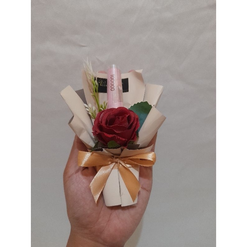 WINGS GIFT PETITE BOUQUET buket mini buket uang mini buket thr mini buket cantik bouquet mini money 