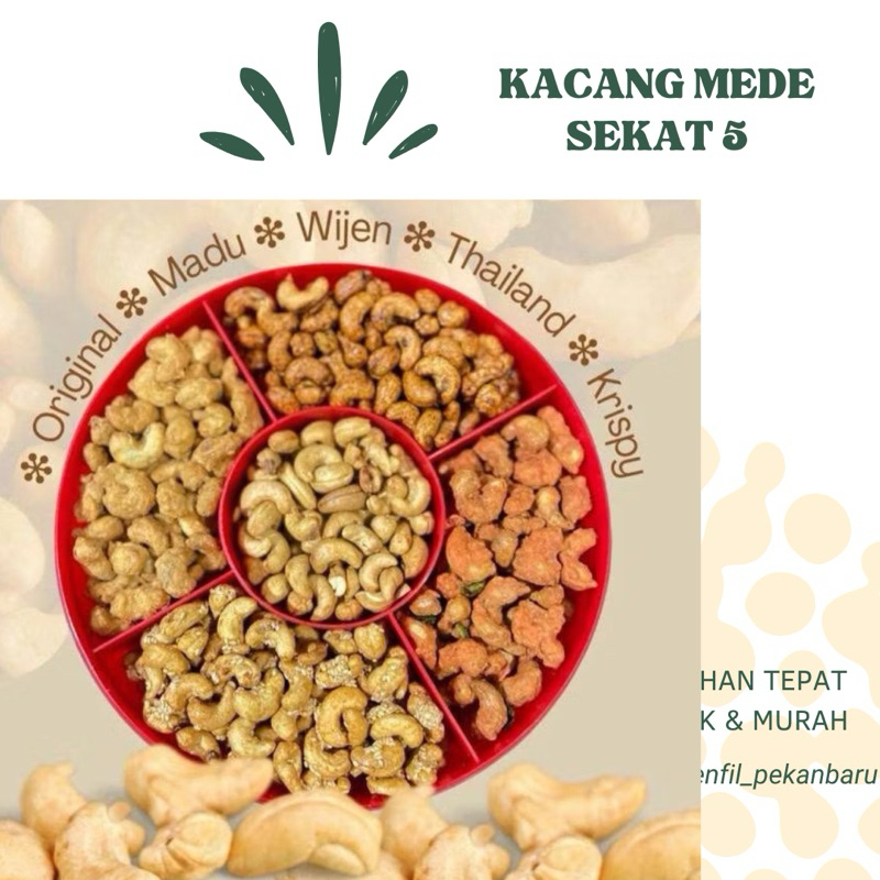 

kacang mente tray 5 varian (FREE BUBLE WRAP)