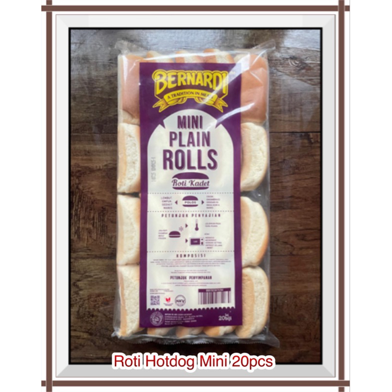 

Bernardi Roti Hotdog Mini 20 pcs