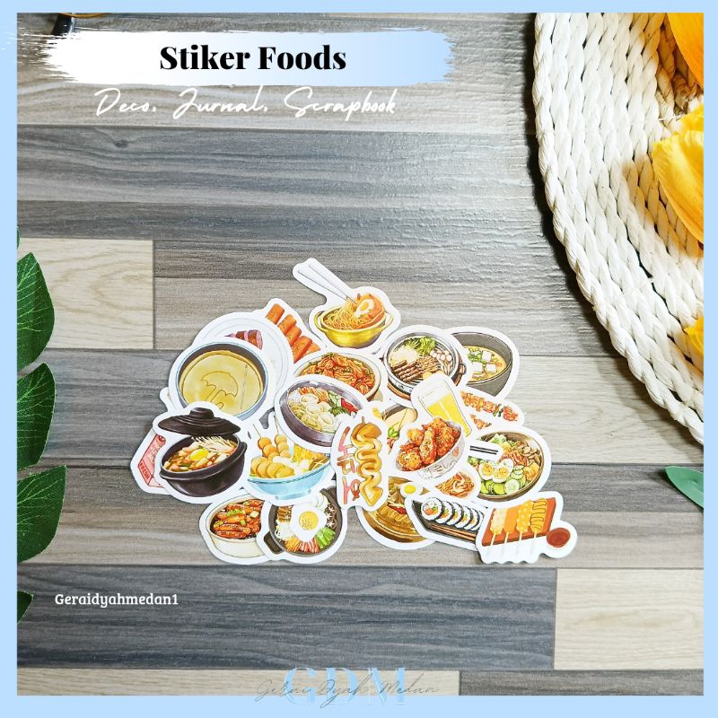 

Stiker Foods Decoration Jurnal Scrapbook