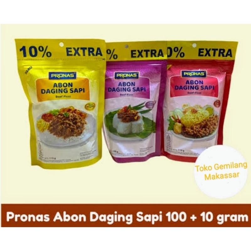 

Pronas Abon Daging Sapi 100 + 10 gram