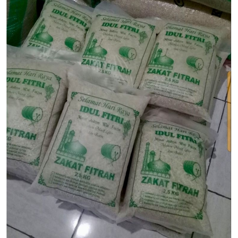 

BERAS ZAKAT FITRAH, BERAS 2.5 kg