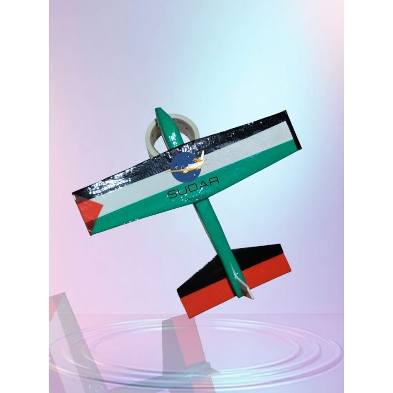 pesawat sterefoam gabus mainan lempar balik