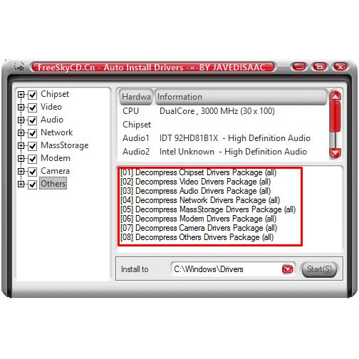 Sky Driver Pack untuk Windows XP & Windows 7