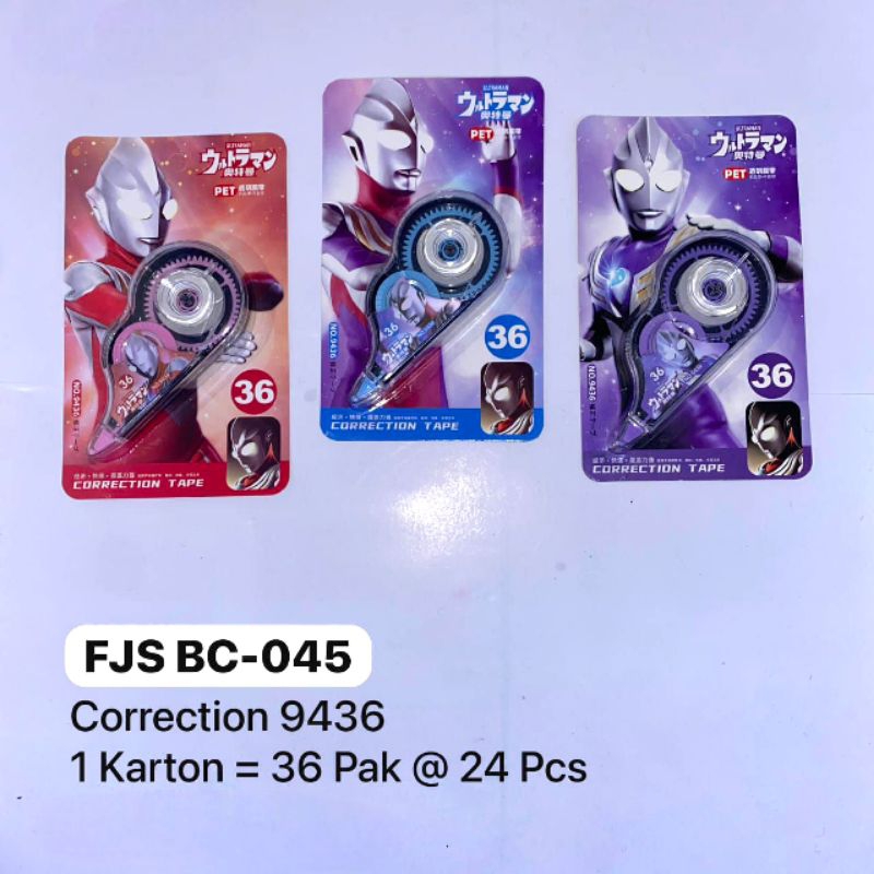 

Correction Tape / Tip Ex Kertas ULTRAMAN 9436