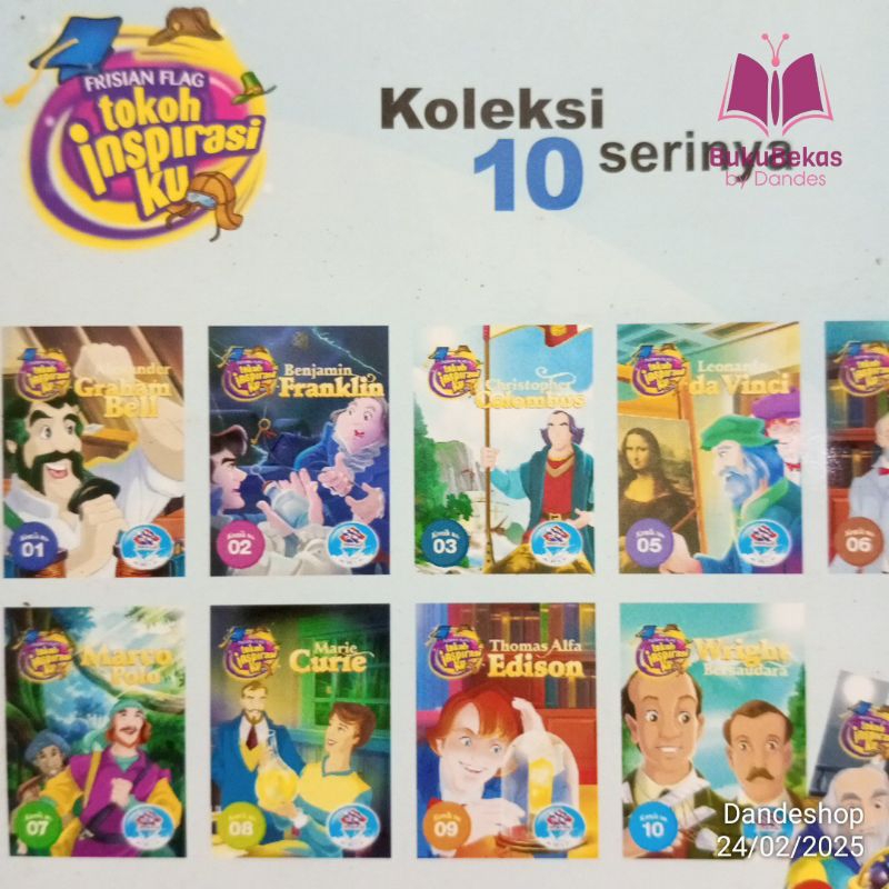 Frisian Flag Tokoh Inspirasiku - Thomas Alfa Edison - Komik Pengetahuan Anak Bekas Preloved