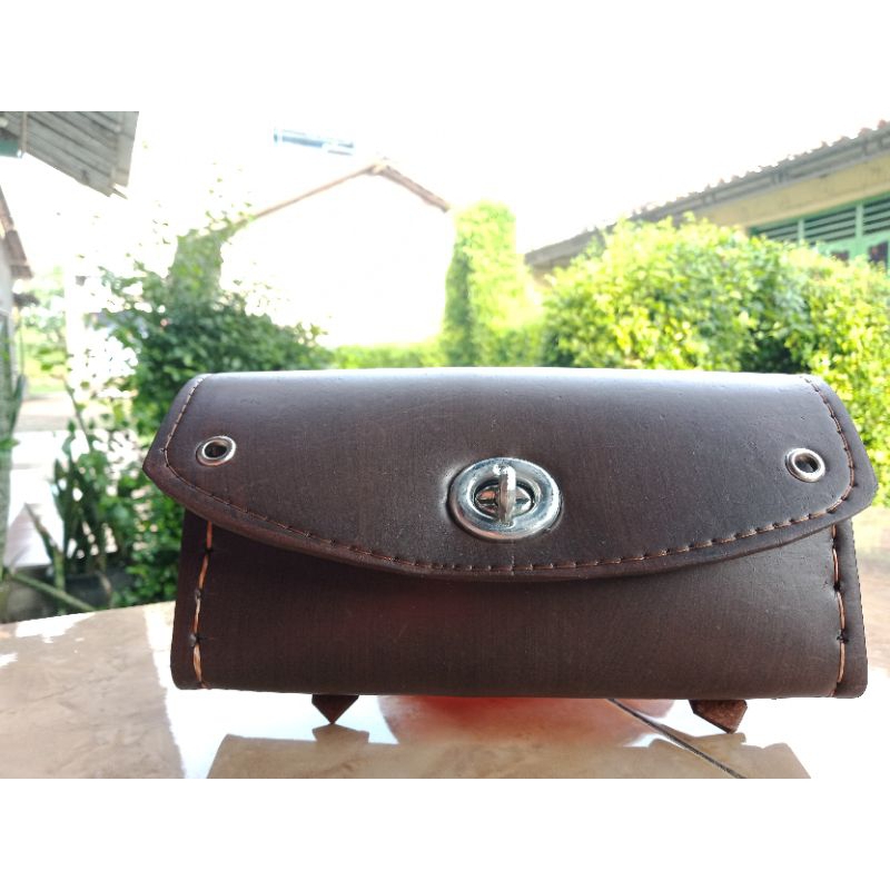 Tas sepeda ontel / Dompet sepeda Ontel Warna coklat