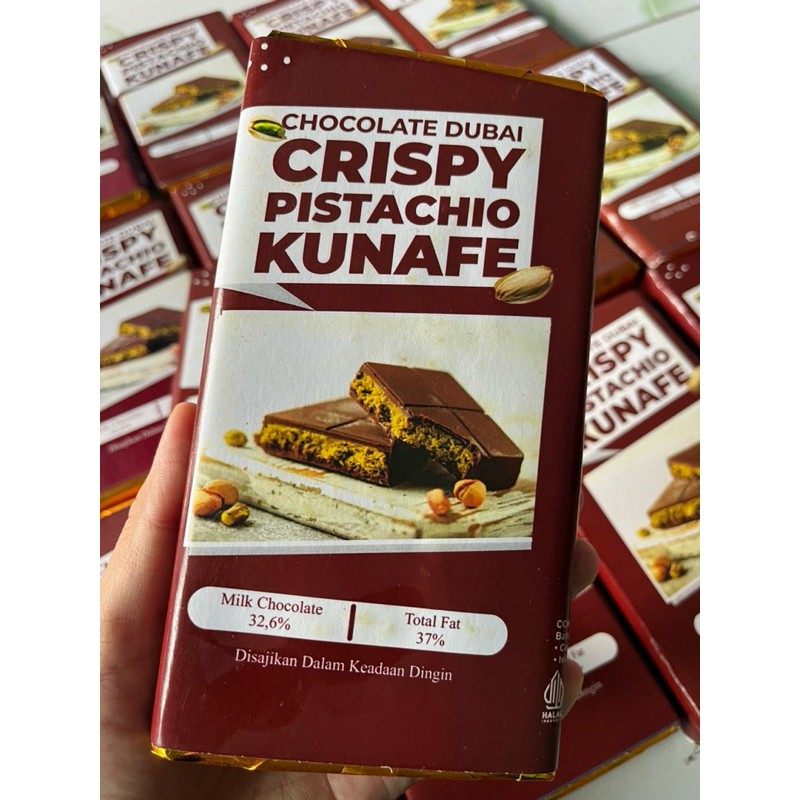 

Nycyta Home !!! Coklat Dubai Pistachio Kunafe Original Lumer Lezat Cemilan Food Ukuran 16*8Cm Bisa