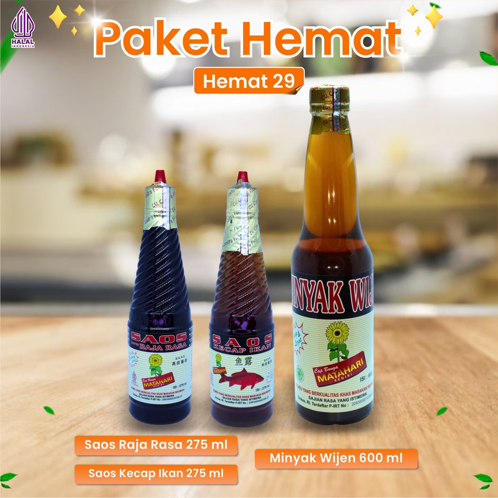 

SAOS BUMBU - SAUCE MAKANAN - KECAP - SEASONING - HEMAT 29