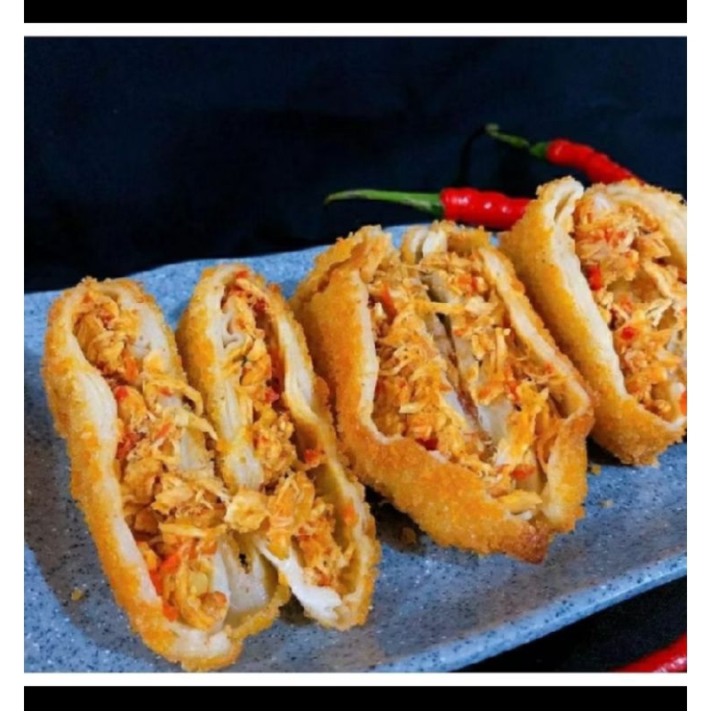 

Risolku Ayam Suwir Pedas Isi 1 pcs minimal beli 10 pcs ya