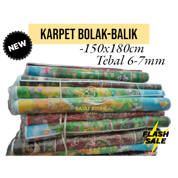 Tikar foam busa tebal 150x180cm 7mm karpet playmat