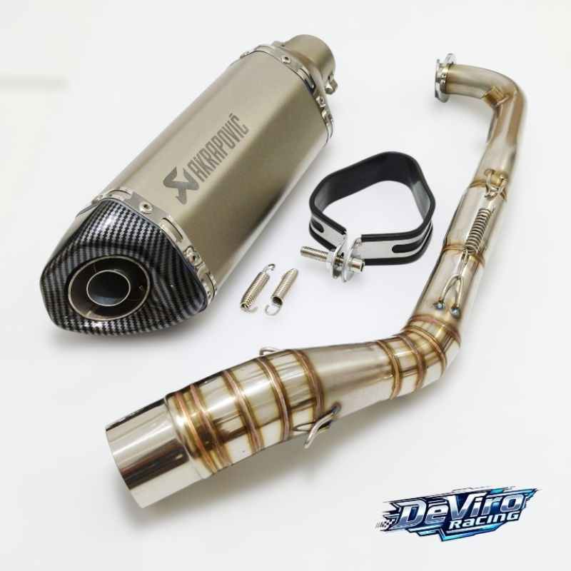 Knalpot Akrapovic APT Import Full System ADV PCX Vario 160