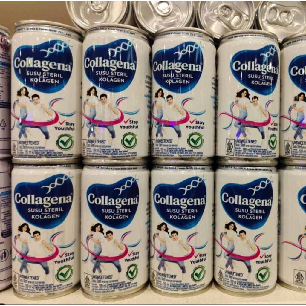 

COLLAGENA SUSU STERIL DENGAN KOLAGEN 189ML DUS ISI 12 KALENG