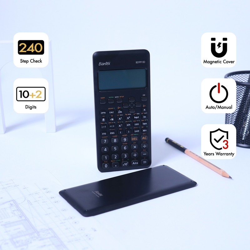 

[ONE's Stationery] Bantex Scientific Calculator / Kalkulator Dengan 552 Fungsi Untuk Sekolah dan Kantor BD991ID