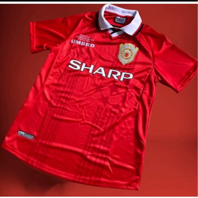 Jersey Retro MU champions 99 home vintage classic