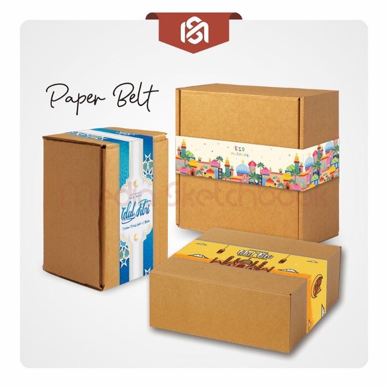 

Paper Belt Lebaran Idul Fitri Satuan / Sabuk Kertas Panjang Parcel Lebaran Idul Fitri / Sabuk Toples