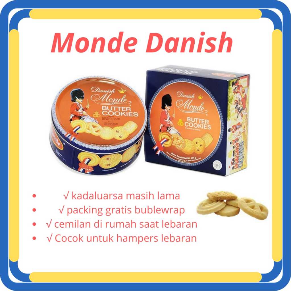 

Monde Biscuit Butter Cookies 454gr Blue shell Hampers Lebaran