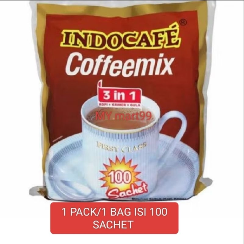 

Indocafe Coffee Mix 3 in 1 kopi instan 1Bag/1 Pack