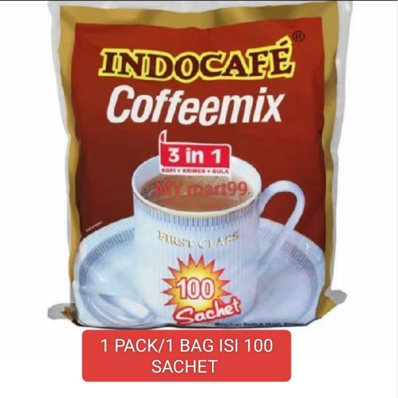 

Indocafe Coffee Mix 3 in 1 kopi instan 1Bag/1 Pack