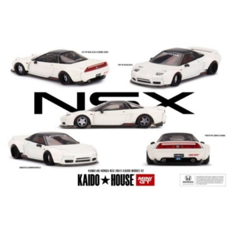 KHMG148 Kaido House x Mini GT Honda NSX putih