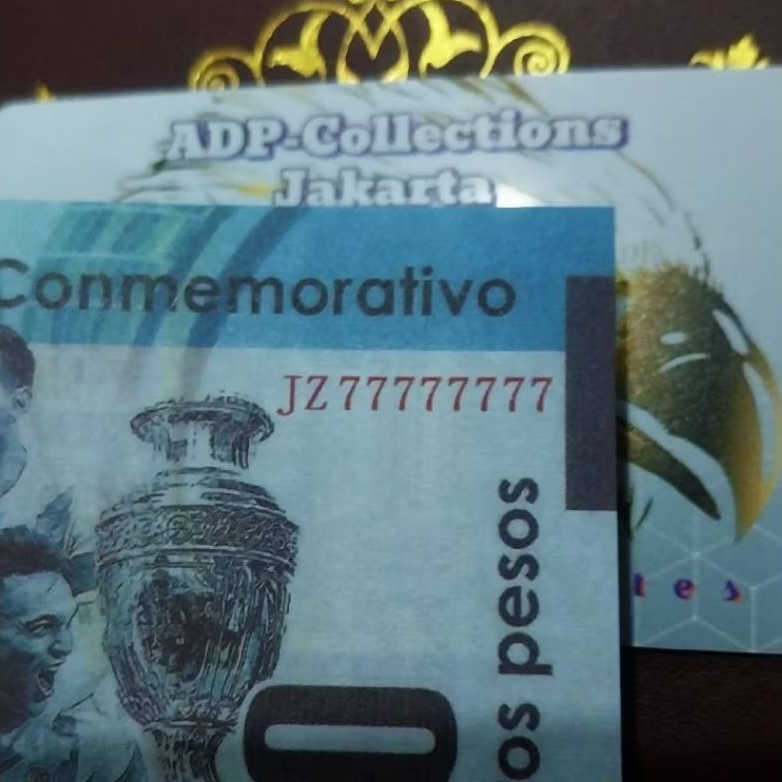 Uang commomerative notes leonel messi seri cantik 77777777