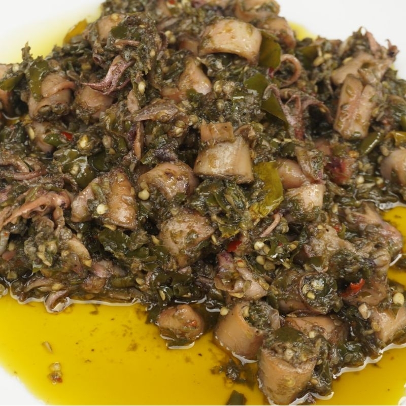 

cumi asin sambel ijo kemasan pouch