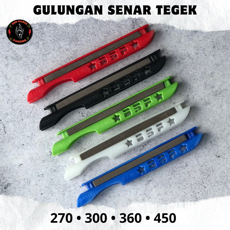 Klip Klem Gulungan Senar Pancing Joran Tegek Ukuran 270 300 360 450 Cm Warna Warni Bsf