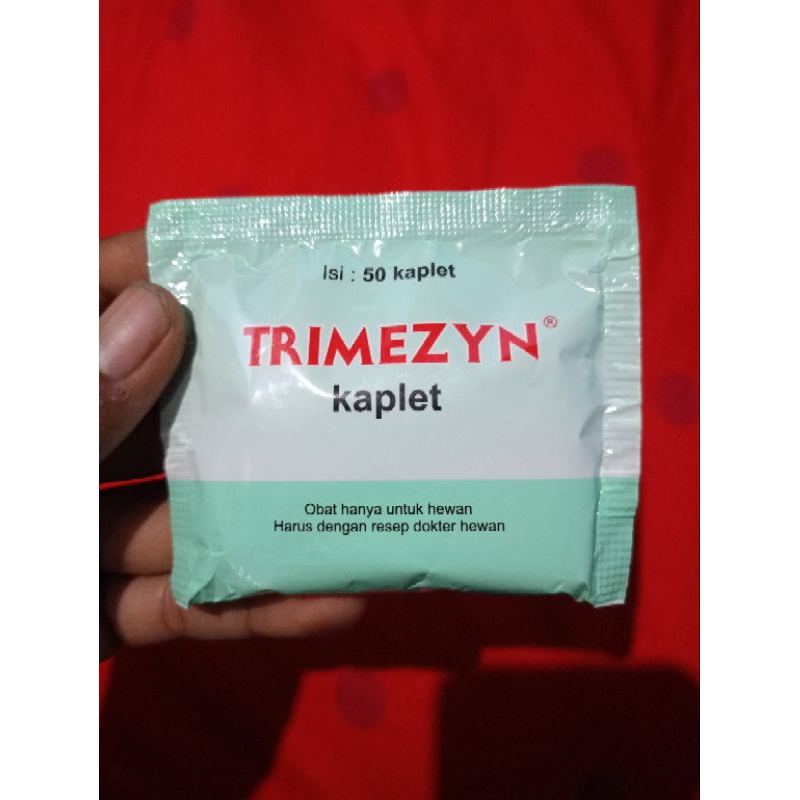 TRIMEZYN KAPLET 50 Kapsul - Obat Pilek Ngorok Pulorum Ayam Pneumonia