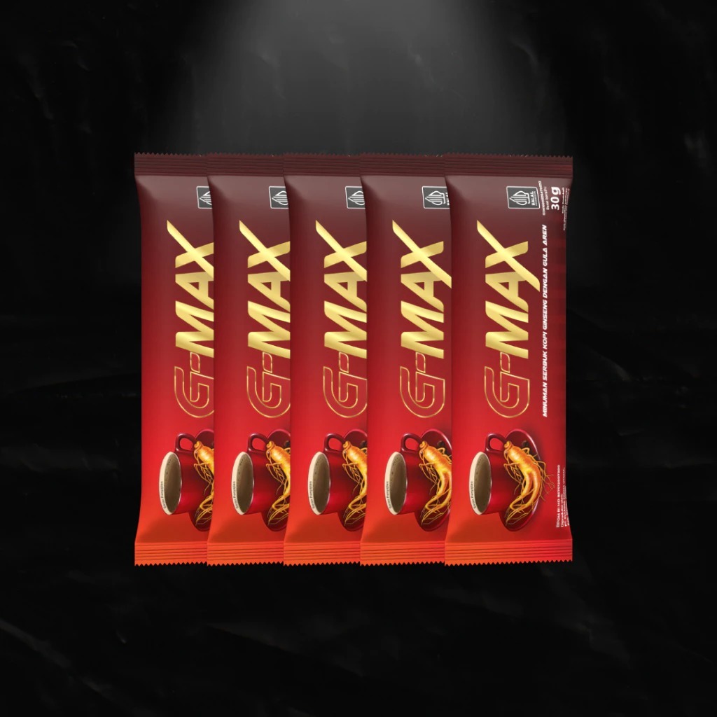 

G-MAX 5 Sachet Minuman Kopi Stamina Pria Dewasa Extra Gingseng Original Tahan Lama