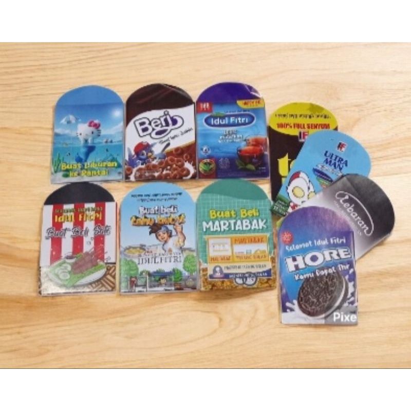 

50 Lembar Amplop Murah Snack Series - Amplop Lebaran
