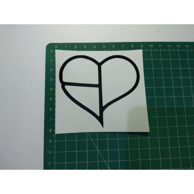 

stiker cutting black pink