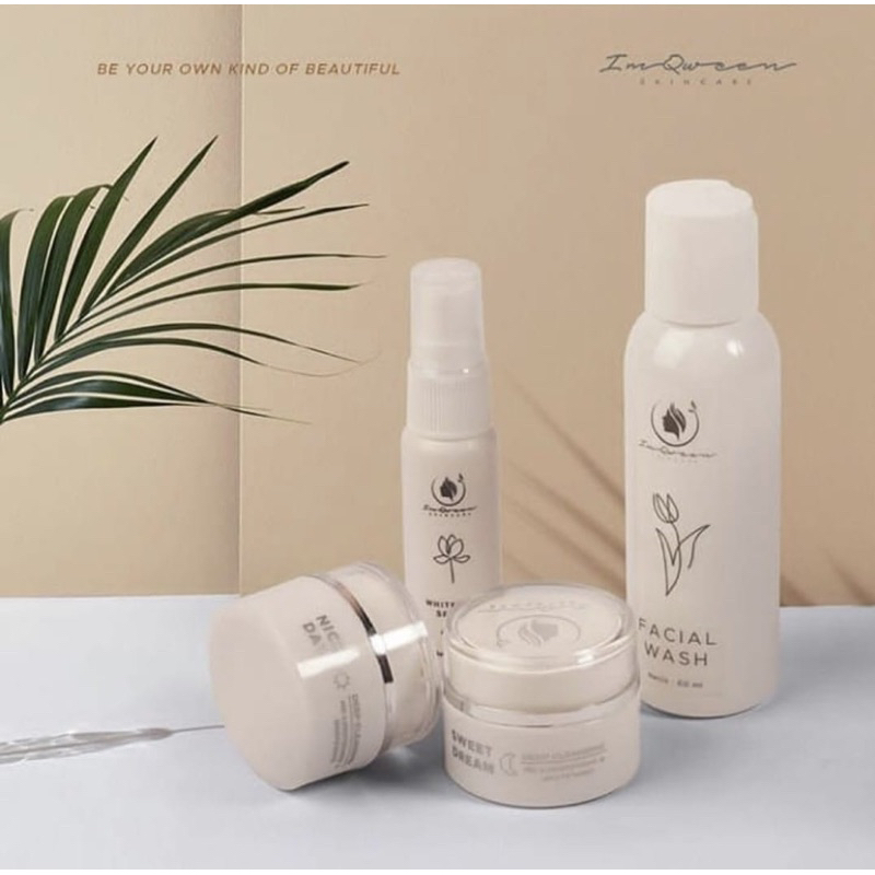 Skincare IM Qween paket lengkap/acne sabun cair 100% original (FREE GIFT)