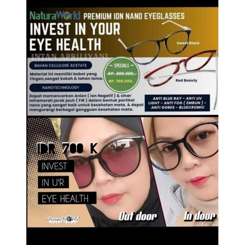 kacamata premium ion nano NaturaWorld