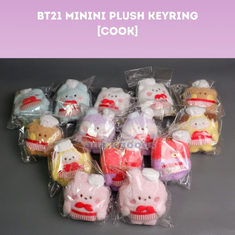 [YEAR END SALE] [READY STOCK] BT21 MININI PLUSH KEYRING | Gantungan Kunci | Keyring | BTS |Minini | 