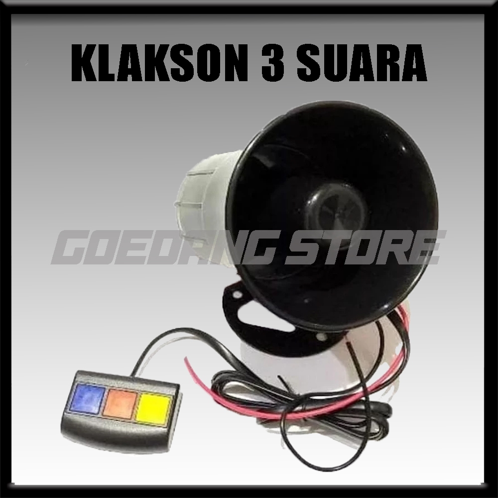 Klakson Toa 3 Suara ASL + Mic Klakson Motor 3 Suara 12 Vlot Klaksob Sirine Termurah Dan Terlaris