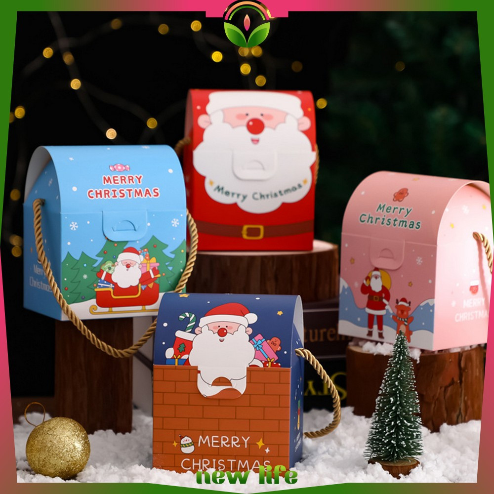 

Kotak Hampers Natal / Box Cookies Xmas Kado Natal / Kotak Kue Kering Goodie Bag Box Hampers Christmas Newlife C1161