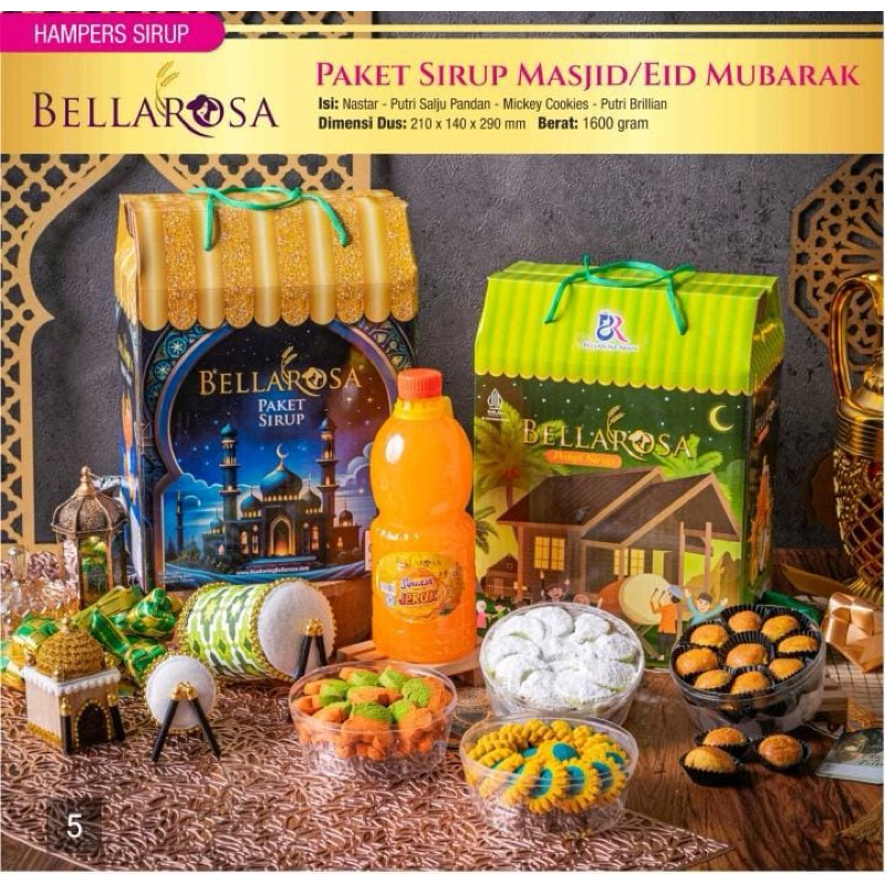 

Paket Bellarosa Hampers / Hampers Hari Raya Idul Fitri / Bellarosa / Omak Snack