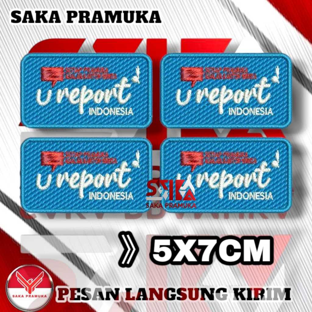 Tiska u report pramuka bordir