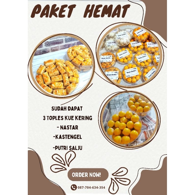 

PAKET HEMAT 3 Toples kue kering