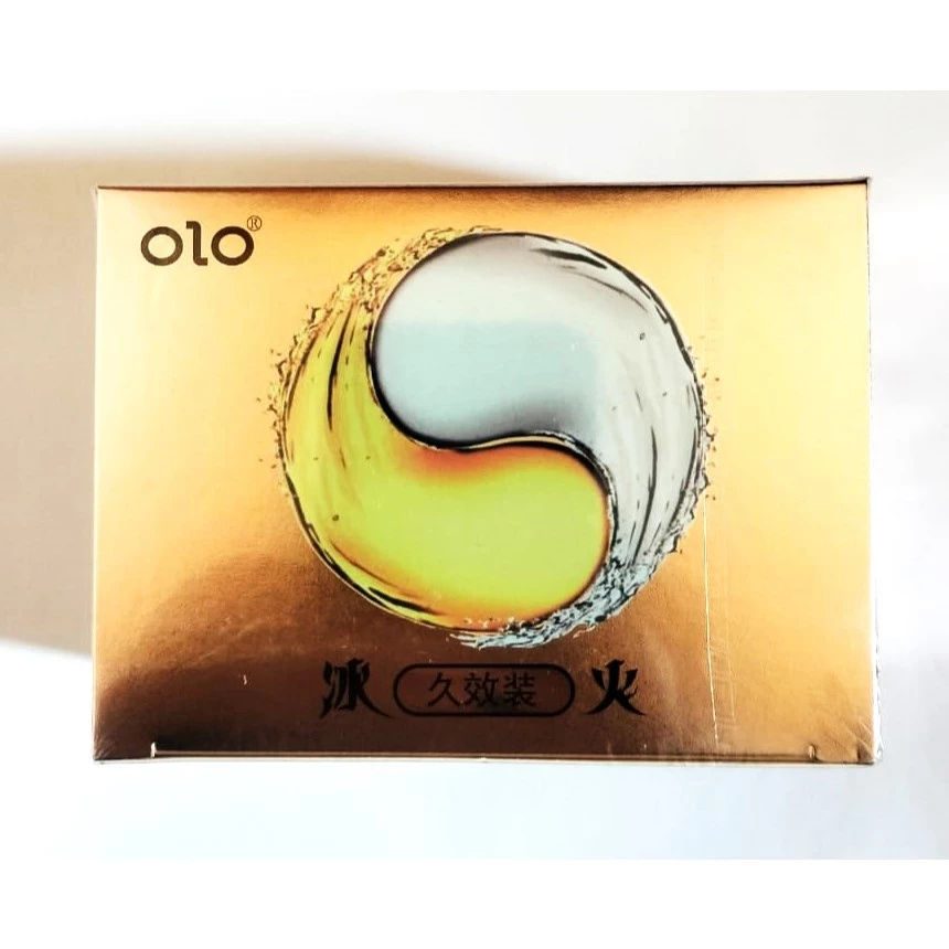 Kondom OLO YIN YANG Import Ice and Fire - 1 Box Isi 10 Pcs