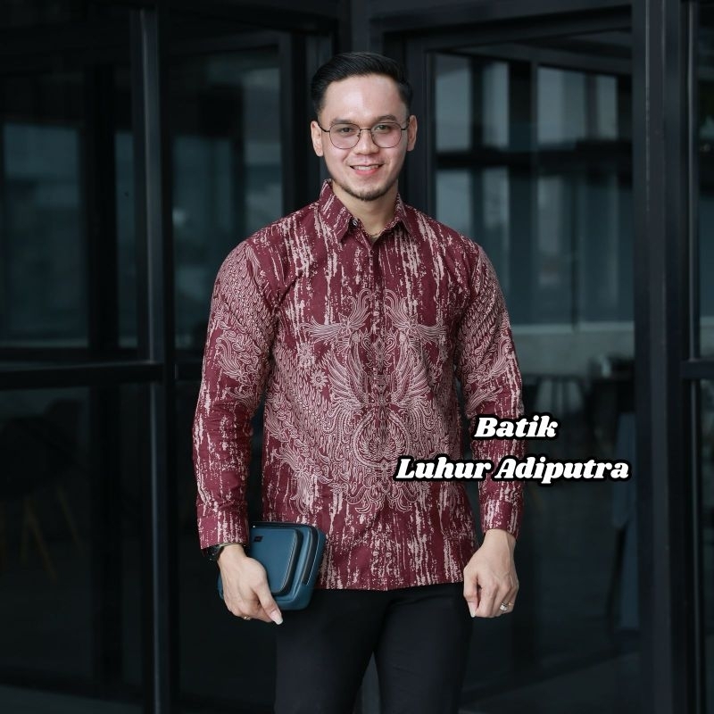 Angsana Kayu Kemeja Batik Pria Panjang dan Pendek Katun Prima Premium Anak Muda Modern Luhur Adiputr