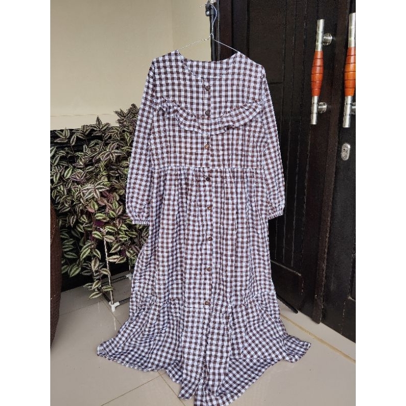 Preloved Dress Kotak-kotak