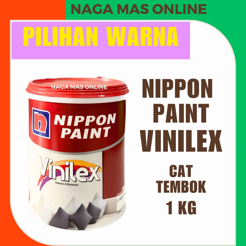 WARNA BARU VINILEX NIPPON PAINT 1 KG / CAT TEMBOK VINILEX / CAT DINDING EXTERIOR INTERIOR